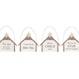 Wood Creche Ornament - Pages & Parcels