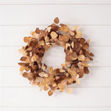 Wreath - Brown and Cream Eucalyptus - Pages & Parcels