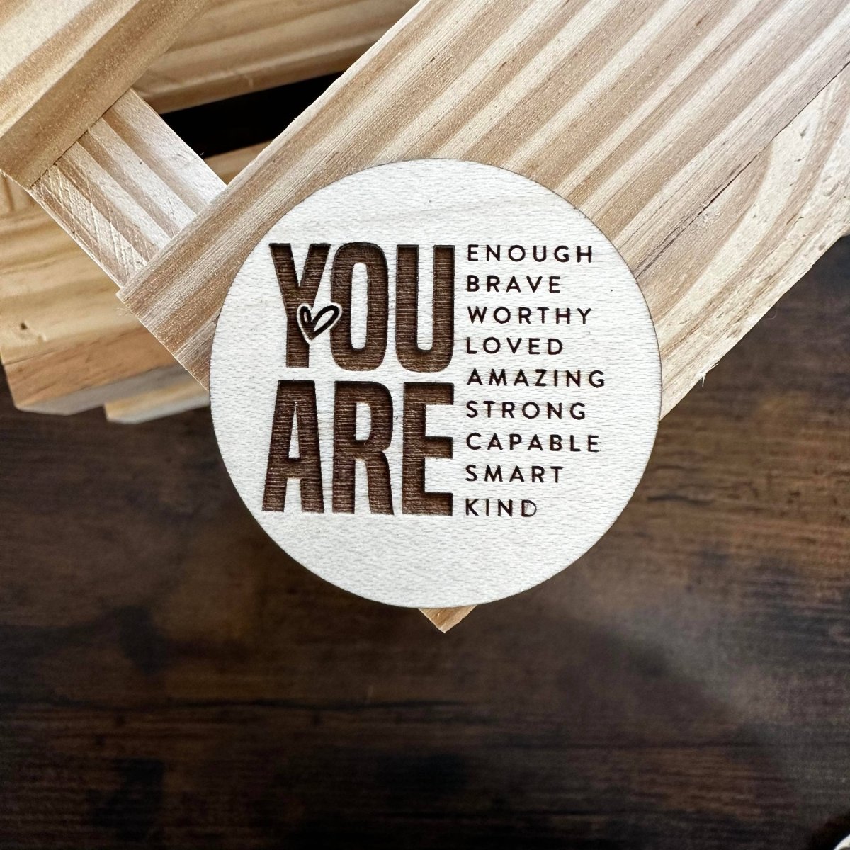 YOU ARE | Wood Magnet - Pages & Parcels