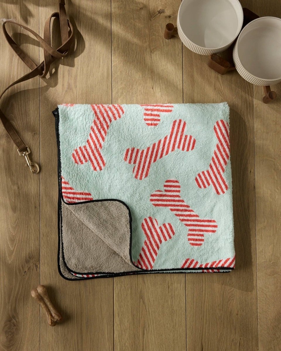 Yuletide Pup Plush Towel - Pages & Parcels