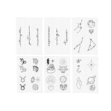 Zodiac Collection: Earth Signs Temporary Tattoo Pack - Pages & Parcels